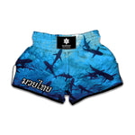 Shark Underwear Print Muay Thai Boxing Shorts