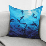 Shark Underwear Print Pillow Cover