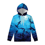 Shark Underwear Print Pullover Hoodie