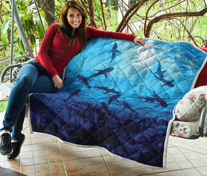 Shark Underwear Print Quilt