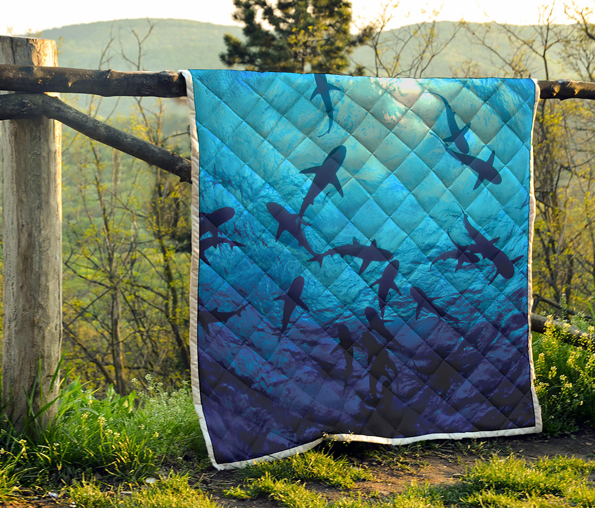 Shark Underwear Print Quilt