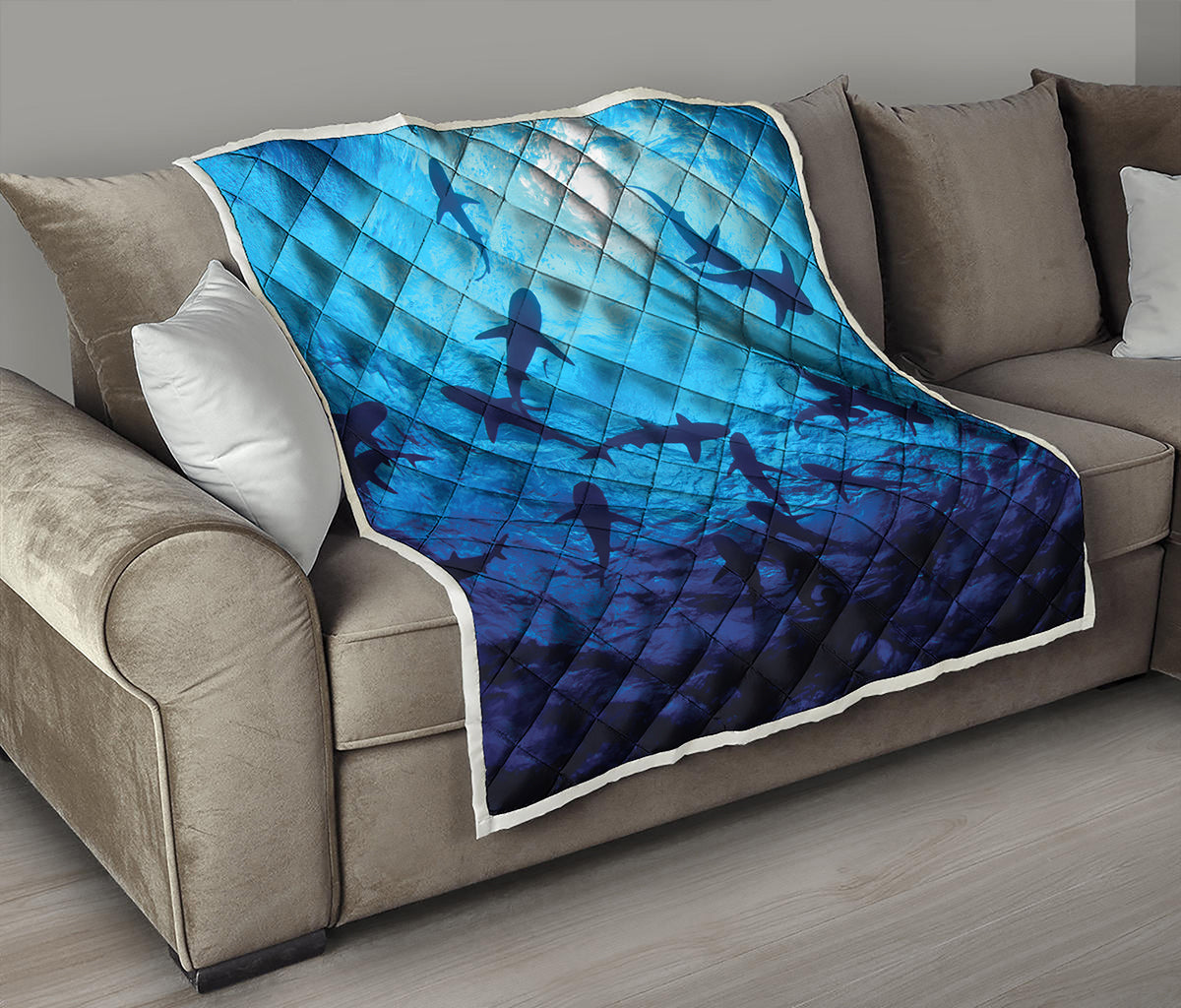 Shark Underwear Print Quilt