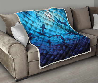 Shark Underwear Print Quilt