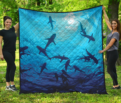 Shark Underwear Print Quilt