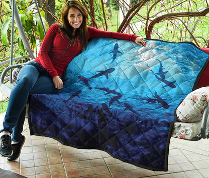Shark Underwear Print Quilt