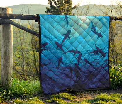 Shark Underwear Print Quilt