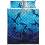 Shark Underwear Print Quilt Bed Set