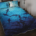 Shark Underwear Print Quilt Bed Set