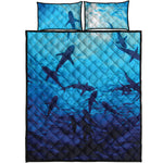 Shark Underwear Print Quilt Bed Set