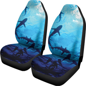 Shark Underwear Print Universal Fit Car Seat Covers