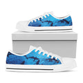 Shark Underwear Print White Low Top Sneakers