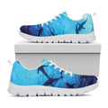 Shark Underwear Print White Running Shoes