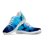 Shark Underwear Print White Sneakers