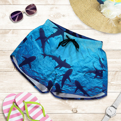 Shark Underwear Print Women's Shorts