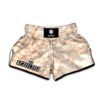 Sheep Fur Texture Print Muay Thai Boxing Shorts