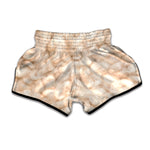 Sheep Fur Texture Print Muay Thai Boxing Shorts