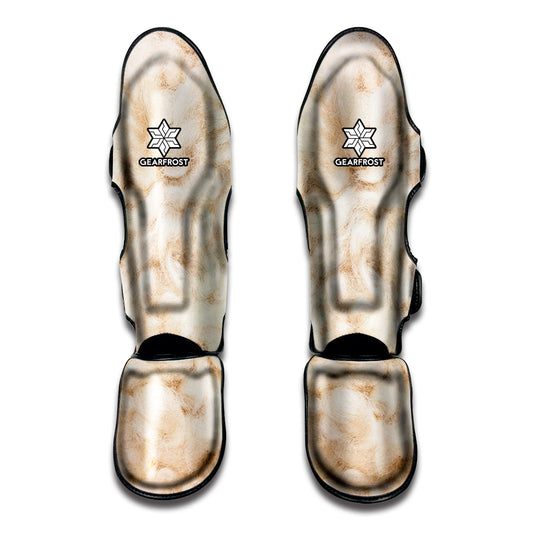 Sheep Fur Texture Print Muay Thai Shin Guard