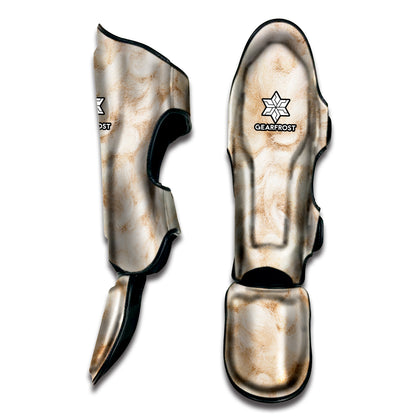 Sheep Fur Texture Print Muay Thai Shin Guard