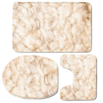 Sheepskin Print 3 Piece Bath Mat Set
