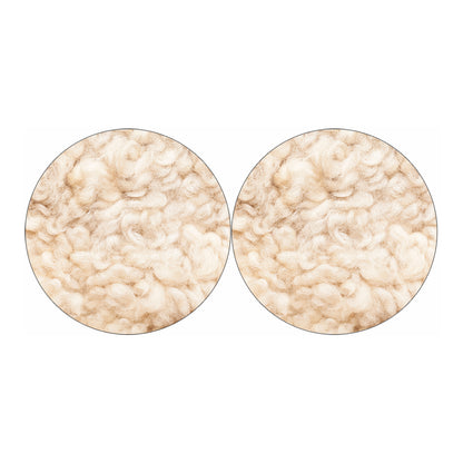 Sheepskin Print Car Coasters