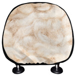 Sheepskin Print Car Headrest Covers
