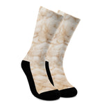 Sheepskin Print Crew Socks