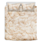 Sheepskin Print Duvet Cover Bedding Set