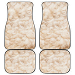 Sheepskin Print Front and Back Car Floor Mats