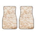 Sheepskin Print Front Car Floor Mats