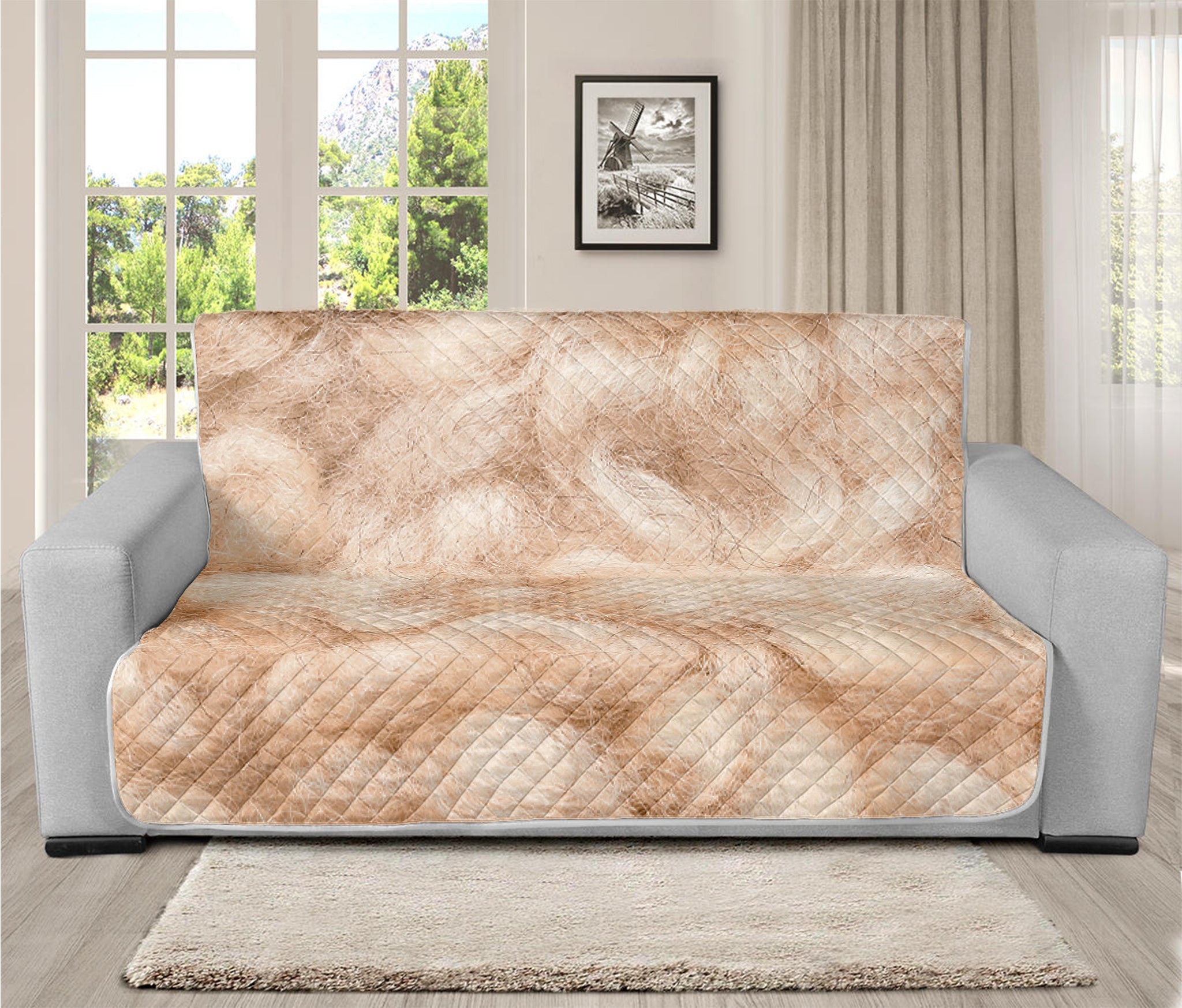 Sheepskin Print Futon Protector