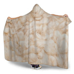 Sheepskin Print Hooded Blanket