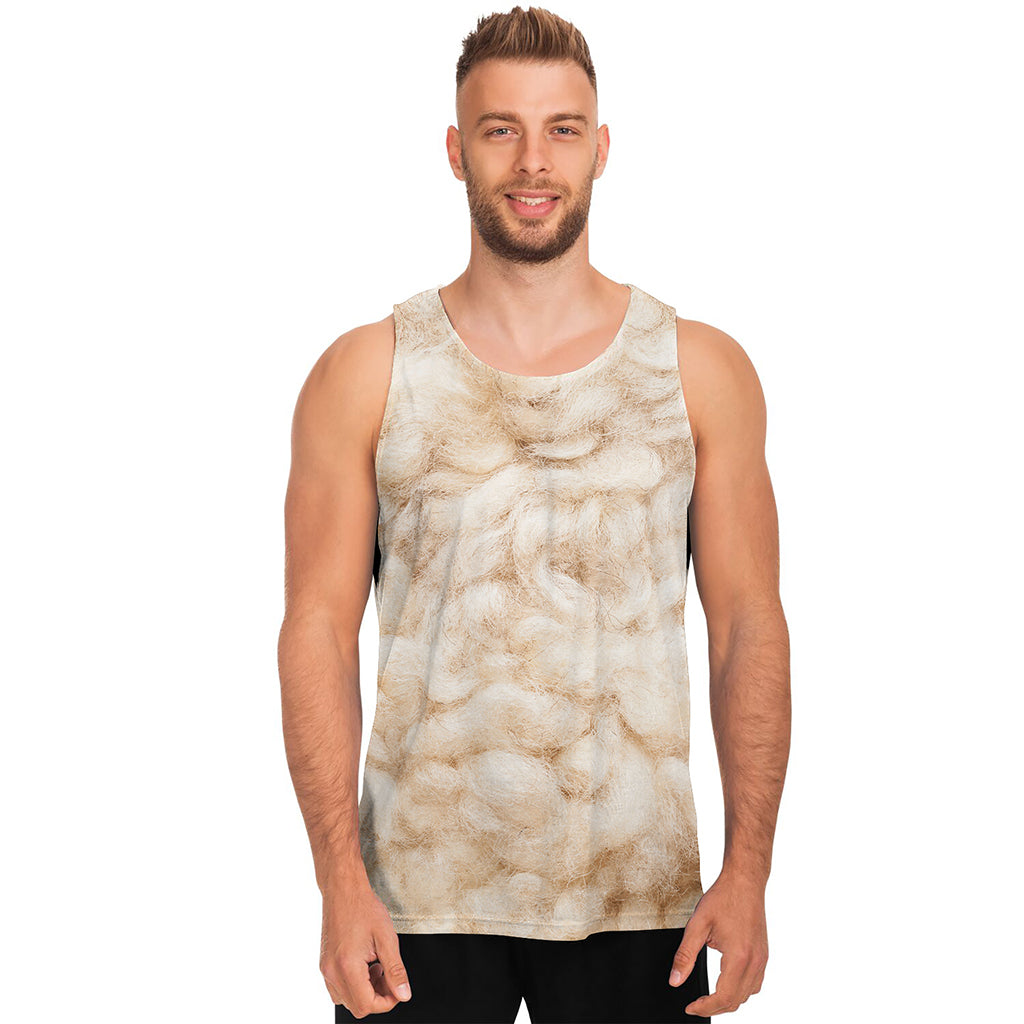 Sheepskin Print Men's Tank Top