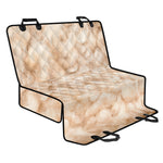 Sheepskin Print Pet Car Back Seat Cover