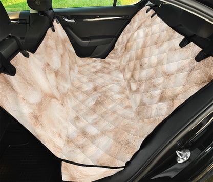 Sheepskin Print Pet Car Back Seat Cover