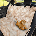 Sheepskin Print Pet Car Back Seat Cover