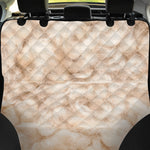 Sheepskin Print Pet Car Back Seat Cover