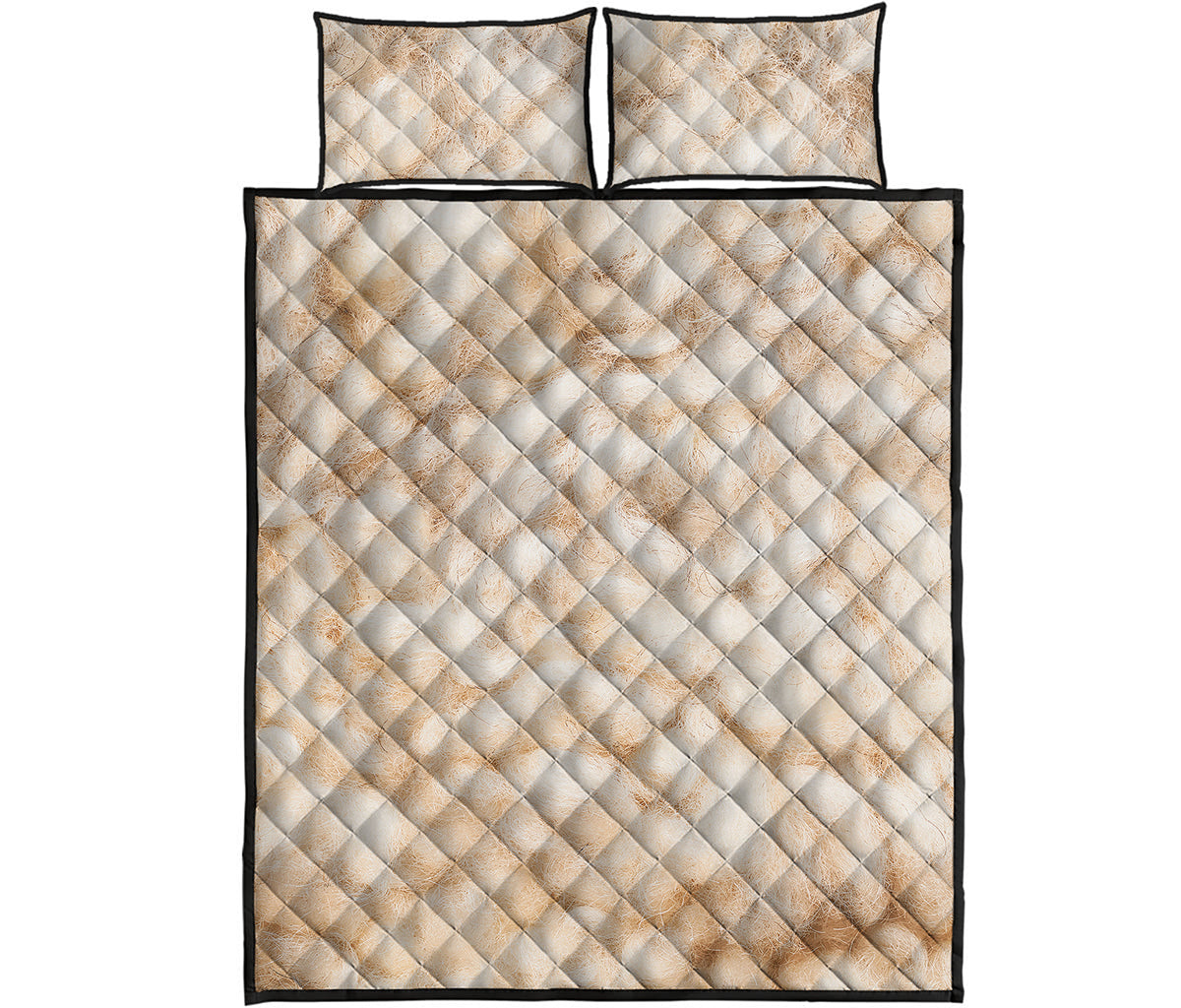 Sheepskin Print Quilt Bed Set