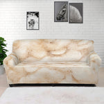 Sheepskin Print Sofa Cover