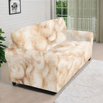 Sheepskin Print Sofa Cover