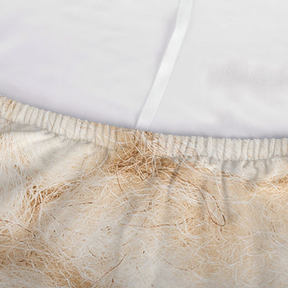 Sheepskin Print Sofa Cover