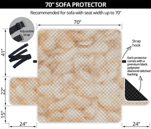 Sheepskin Print Sofa Protector