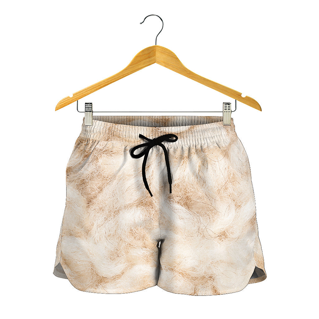 Sheepskin Print Women's Shorts