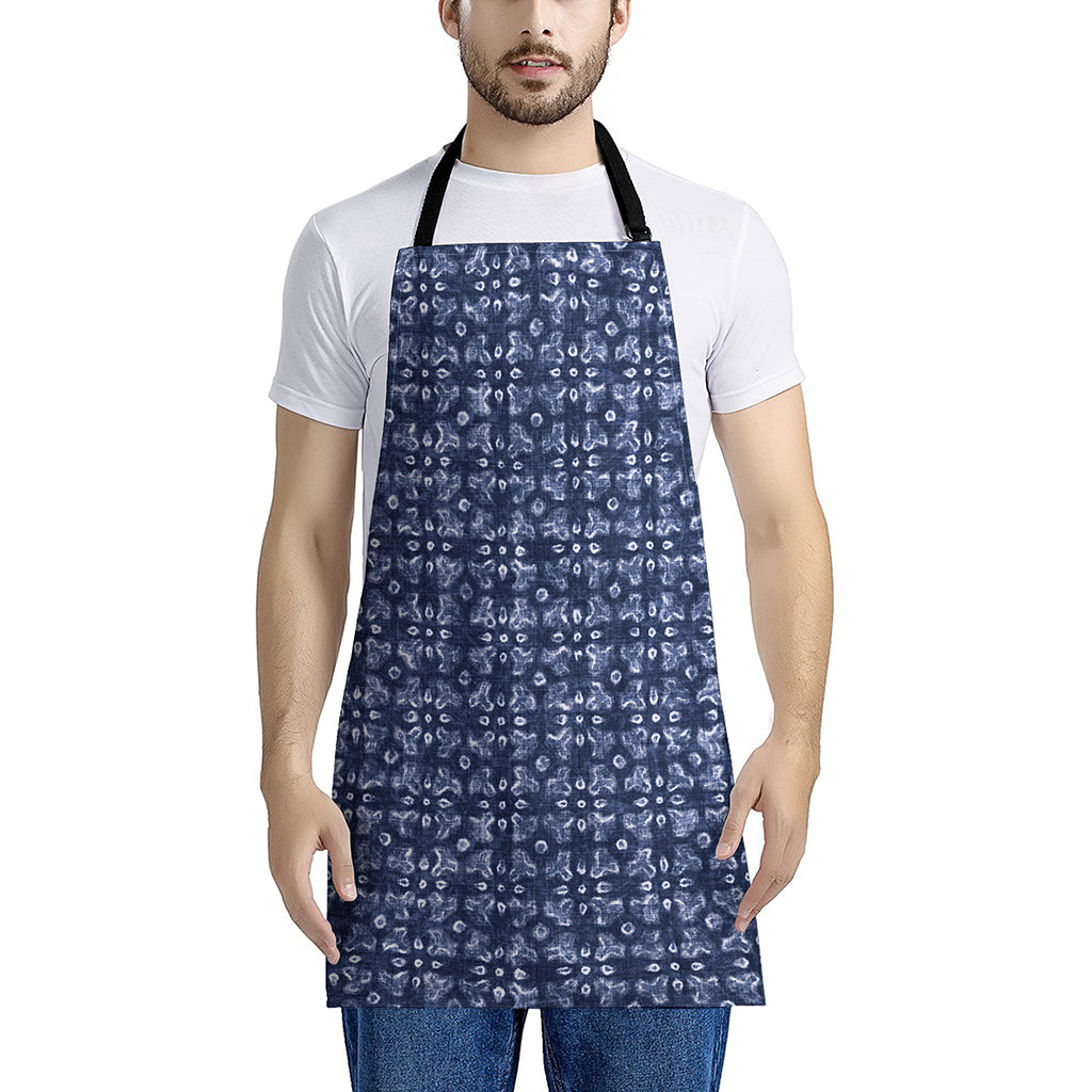 Shibori Floral Pattern Print Apron