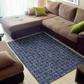 Shibori Floral Pattern Print Floor Mat