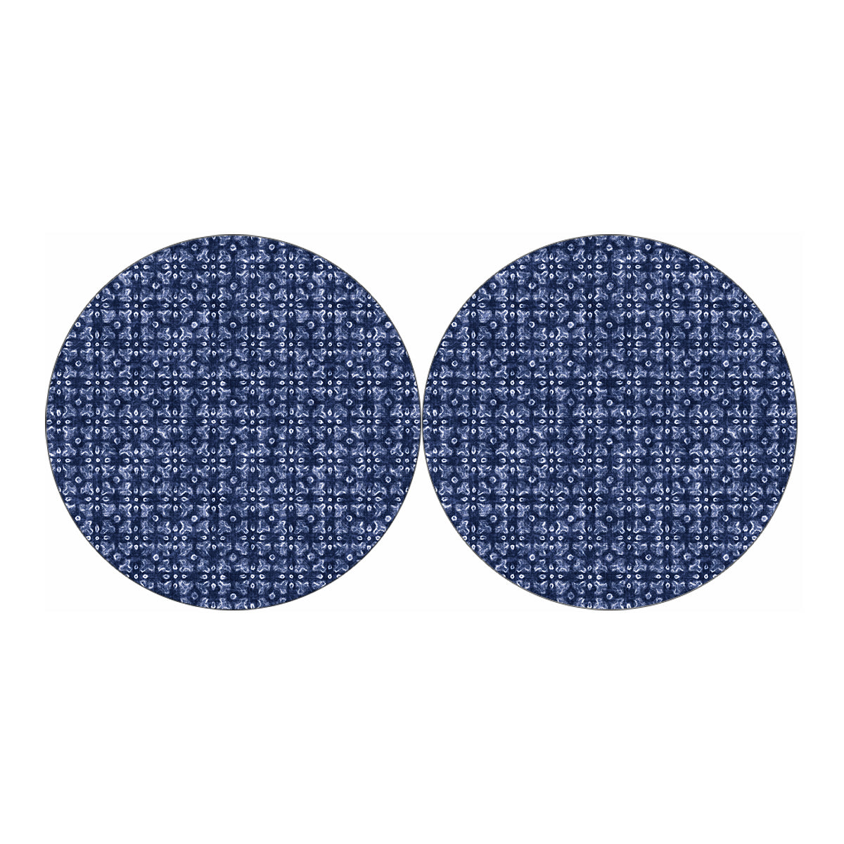 Shibori Floral Pattern Print Car Coasters