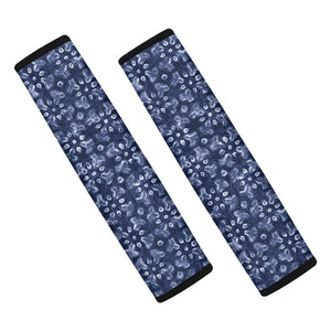 Shibori Floral Pattern Print Car Seat Belt Covers