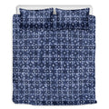 Shibori Floral Pattern Print Duvet Cover Bedding Set