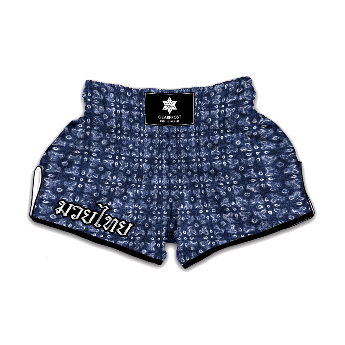 Shibori Floral Pattern Print Muay Thai Boxing Shorts