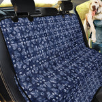 Shibori Floral Pattern Print Pet Car Back Seat Cover