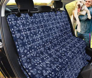 Shibori Floral Pattern Print Pet Car Back Seat Cover